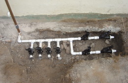 Irrigation Manifold Installation