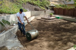 Soil Amendment Grading & Rolling (Sod Install)